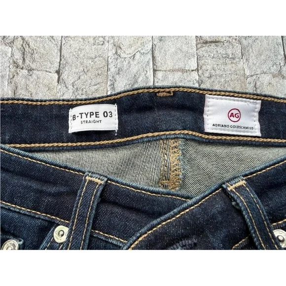 AG Adriano Goldschmied B Type 03 Straight Jeans Size 26x34 - Picture 9 of 11
